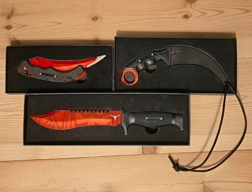 Knify messer repliken - 3x,